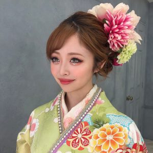 メイク　振袖
