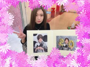 振袖　前撮り　キラキラ　アルバム