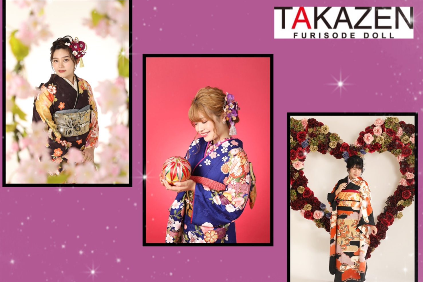 ❤神戸三宮でママ振袖*持ち込みショット9.800~!ヘアメイク・着付け・撮影料込❤