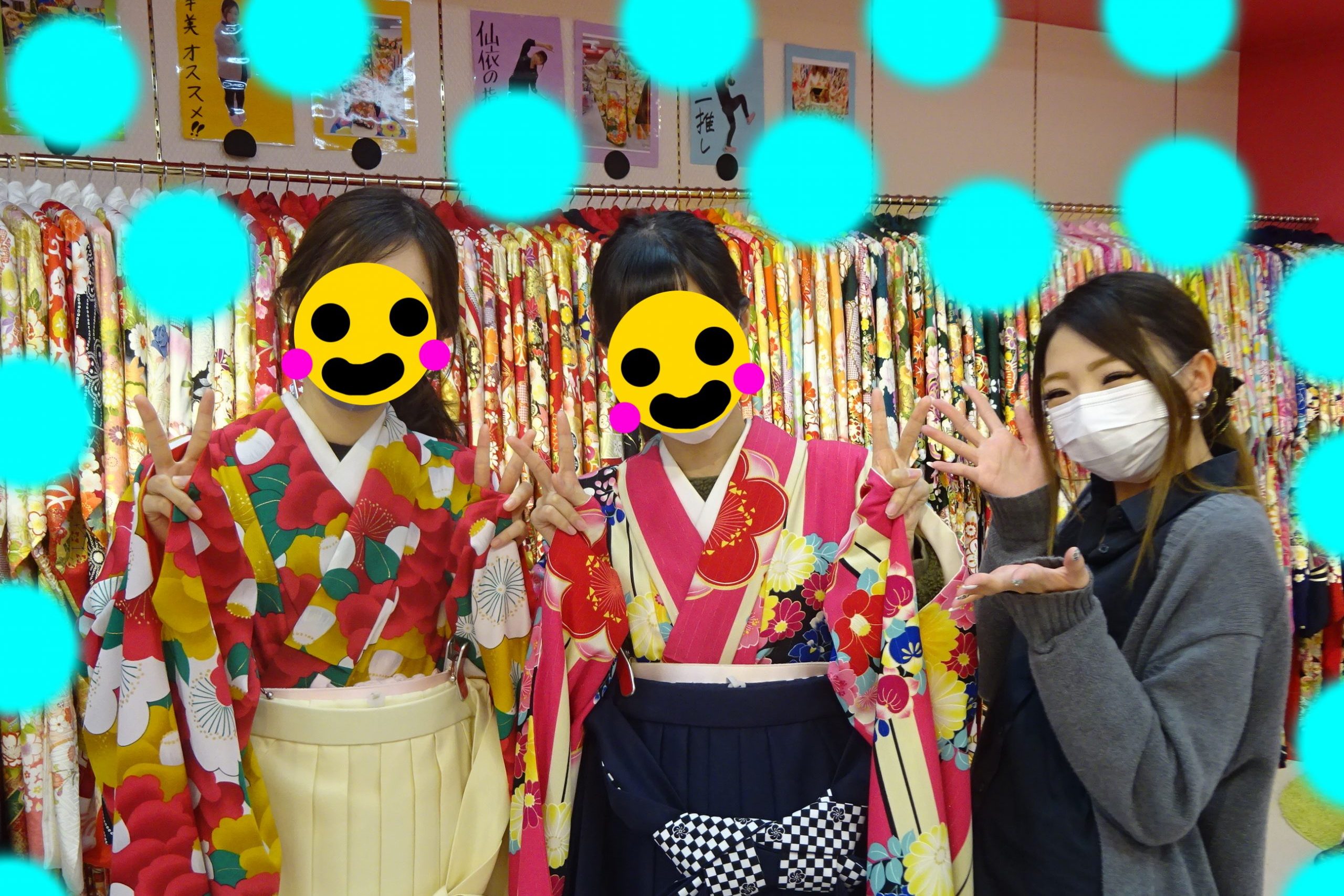 ♡27日 お友達同士の袴姫ちゃん♡