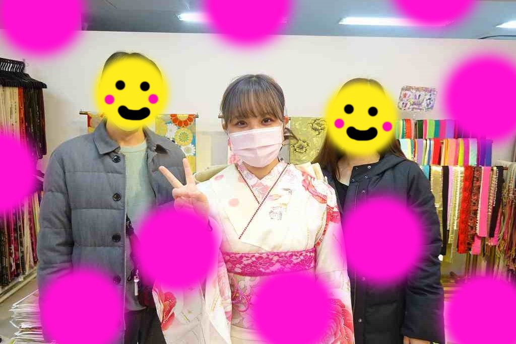 ♡30日 神戸でレンタルのピンク色のキュートで可愛いお振袖の姫ちゃん♡