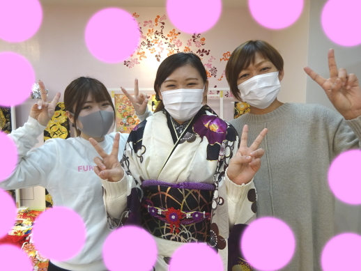 ♡8日 神戸三宮で成人式★大人気のお振袖姫ちゃん♡