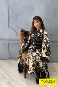 振袖 可愛い アンティーク ベージュ