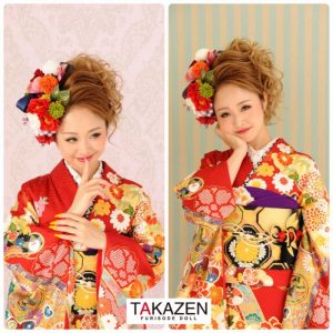 成人式 振袖レンタル 写真だけ 写真で残す成人式 古典柄 赤 豪華 華やか