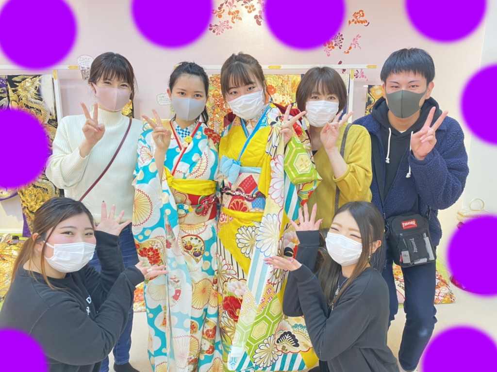 ♡2日 神戸三宮で成人式★お友達同士の姫ちゃん♡