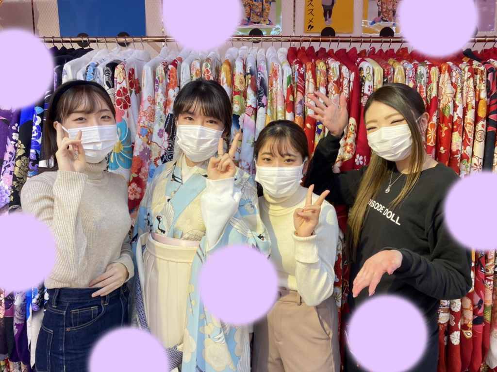 ♡4日 大人気☆水色×鶴柄のオシャレ可愛い袴姫ちゃん♡