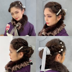 ヘアアレンジ 可愛い 成人式ヘア