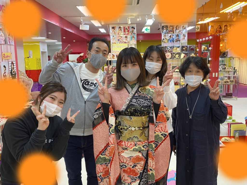 ♡5日　お母様のお振袖をイマドキアレンジした可愛いお振袖の姫ちゃん♡