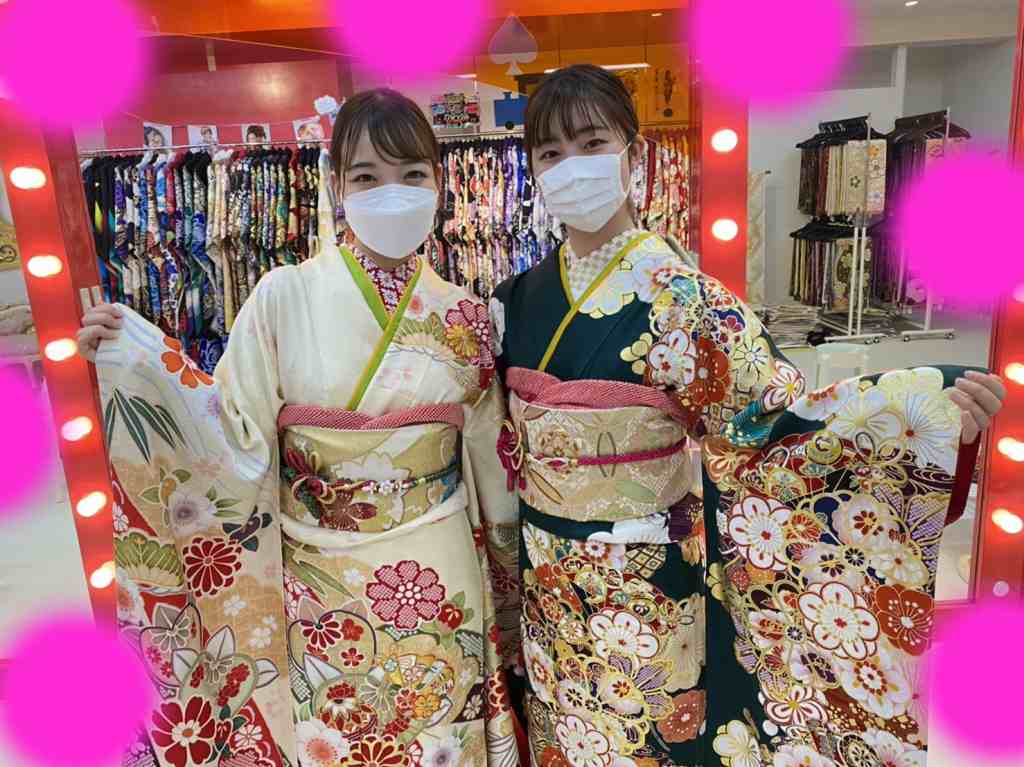 ♡8日　お友達同士の可愛いレトロ古典のお振袖の姫ちゃん♡