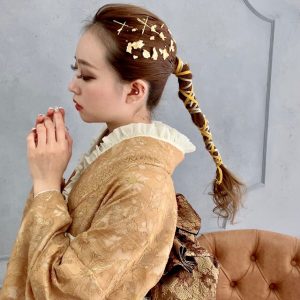 ヘアアレンジ カワイイ イマドキ 今風ヘアアレンジ 紐アレンジ