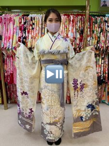 TAKAZEN心斎橋　イマドキオシャレ　振袖　コーディネイト　ヴィンテージ