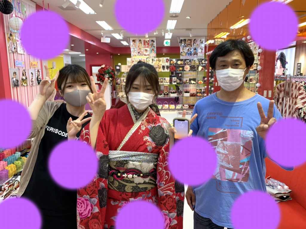 ♡6日 パンフ掲載!蝶々柄の赤のカッコイイ振袖姫ちゃん