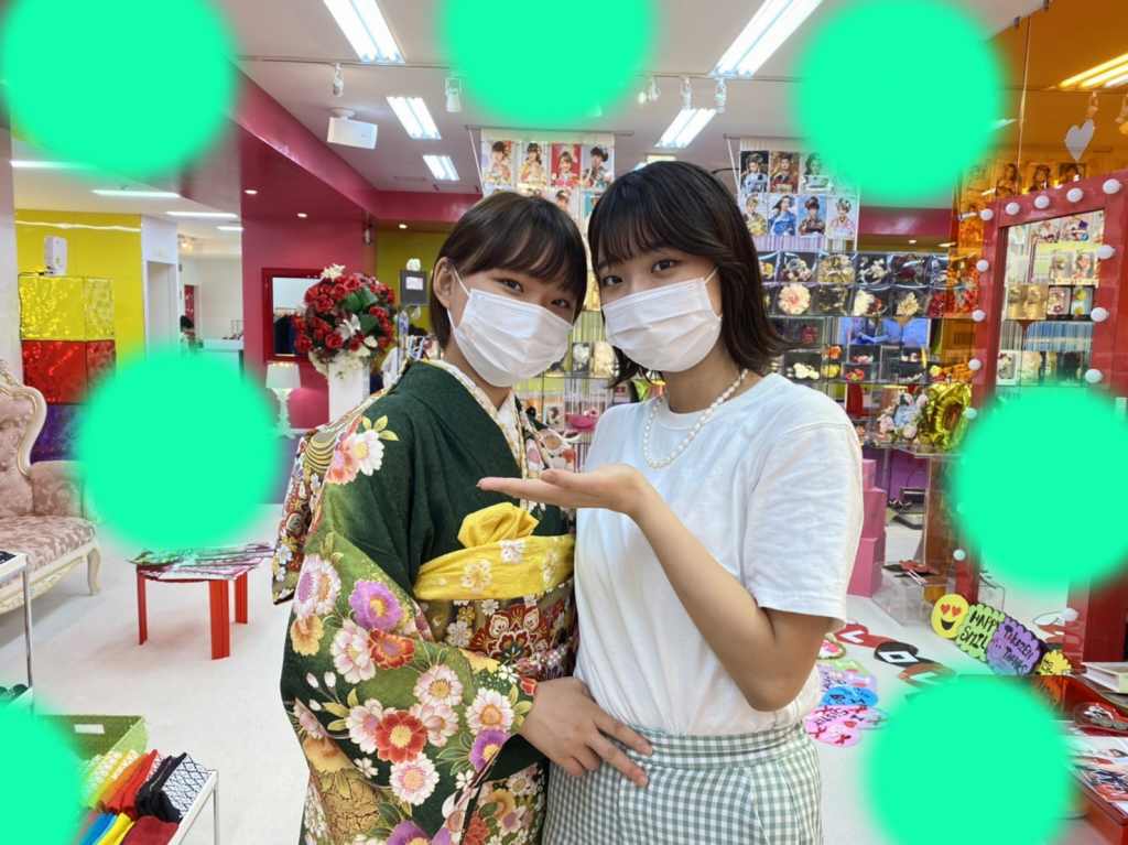 ♡10日 緑の古典柄の可愛い姫ちゃん♡
