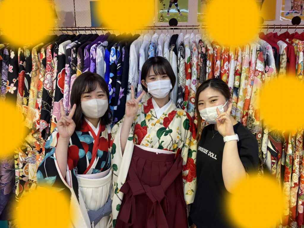 【TAKAZEN神戸店】♡14日　お友達同士のレトロの可愛い袴の姫ちゃん♡