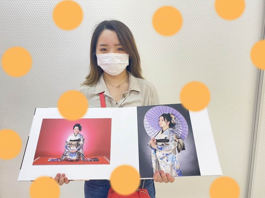 ♡7日 青色モードのお振袖でアルバムも豪華な姫ちゃん