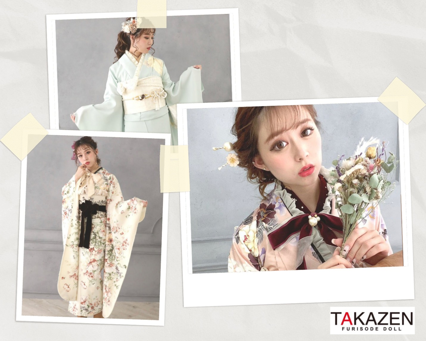 【TAKAZEN神戸店】27日★流行りのお振袖を着たい!オシャレ女子にピッタリなヴィンテージレトロのお振袖のご紹介★