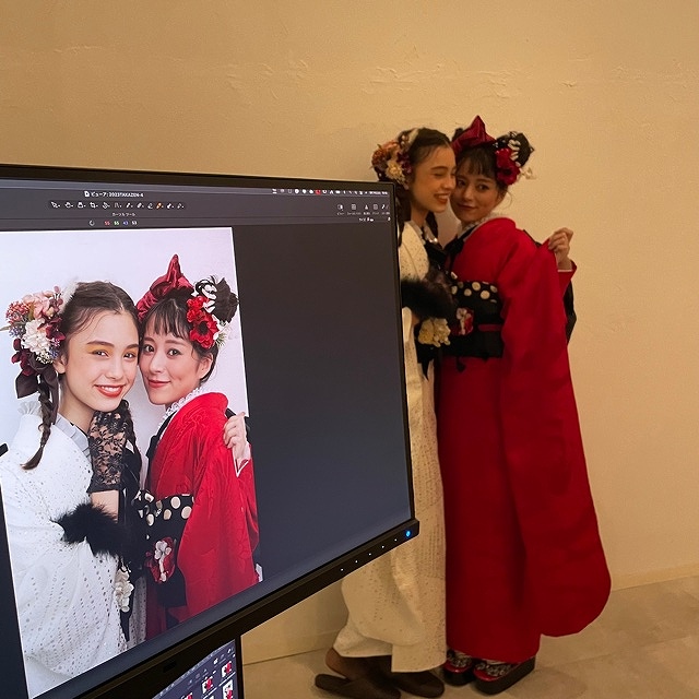 目立つ!カワイイ!振袖ペアコーデ♡