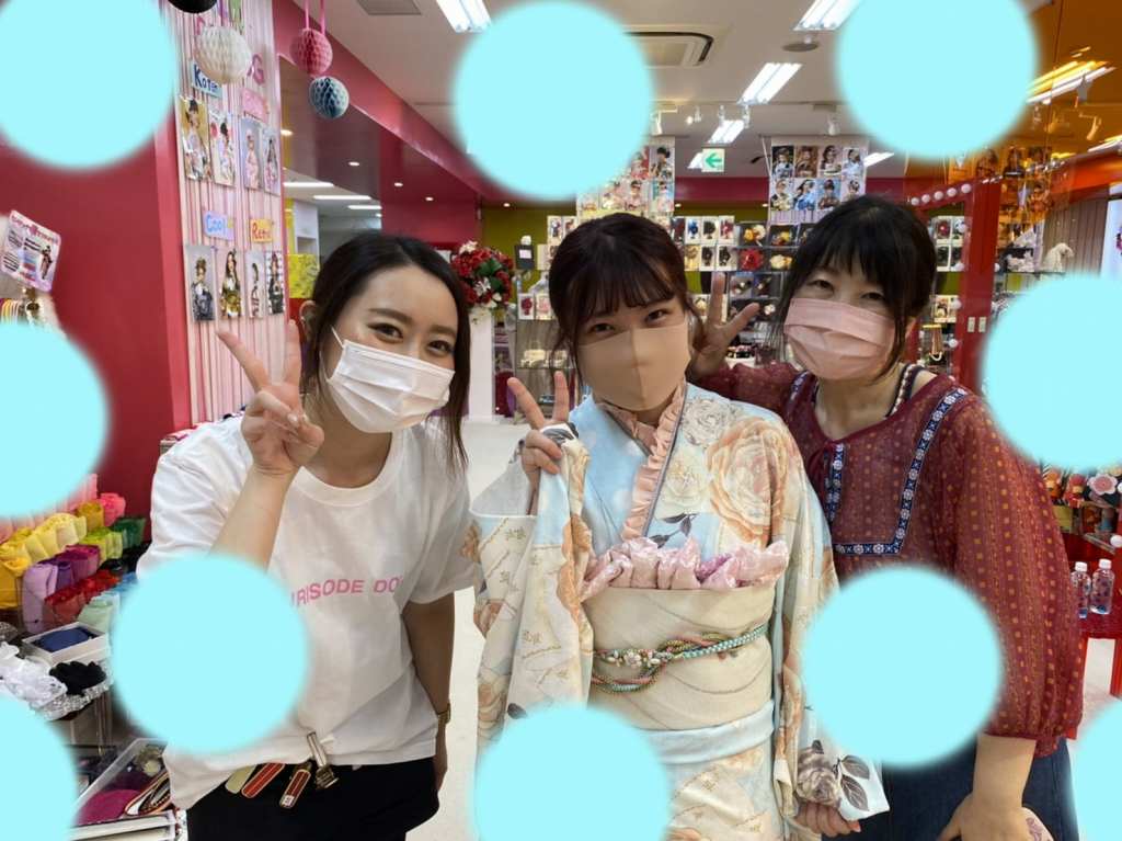 【TAKAZEN神戸店】♡9日 大人気♥水色×ピンクのTAKAZENオリジナル振袖の可愛い姫ちゃん♡