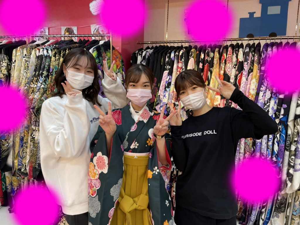 ♡【TAKAZEN神戸店】22日 緑色の可愛らしい袴コーデ姫ちゃん♡