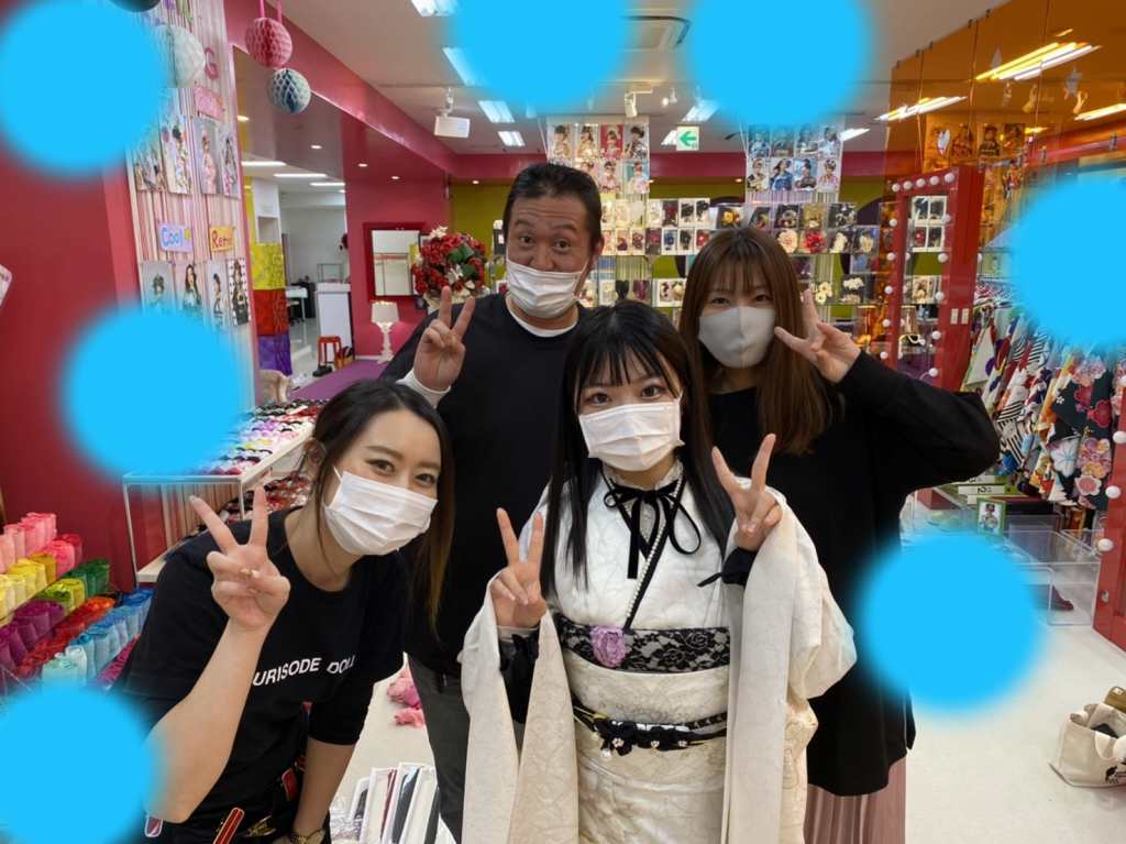 【TAKAZEN神戸店】♡23日 大人気くすみカラーの可愛いお振袖の姫ちゃん♡