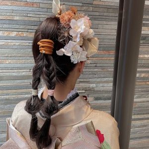 可愛い ヘアレンジ 成人式 成人式ヘア ヴィンテージヘア ポニーアレンジ