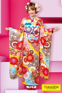 フリソデ 可愛い レトロ古典 伊藤桃々 振袖