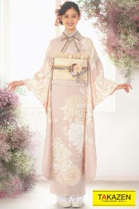 振袖 可愛い くすみカラー 成人式
