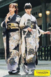振袖 可愛い 孔雀 カッコイイ ヴィンテージ