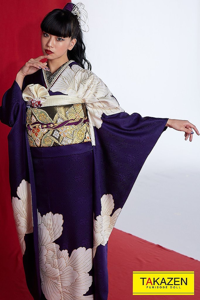 振袖 ジャパンモード マット 紫