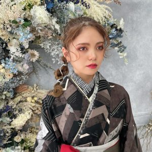 袴 ヘアアレンジ 可愛い 卒業式袴 今どき ロープ編み