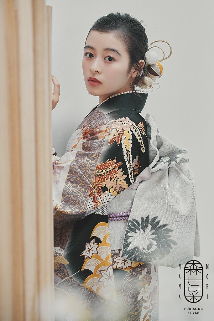 森七菜 振袖 可愛い 大人っぽい シンプルめ 成人式