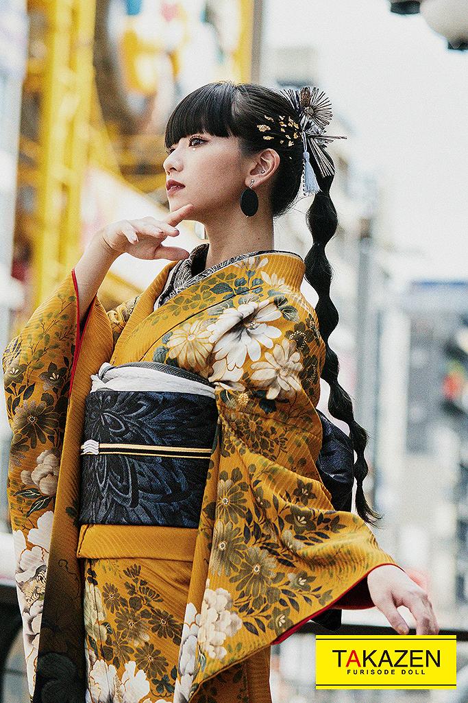 ヴィンテージ振袖　かっこいい