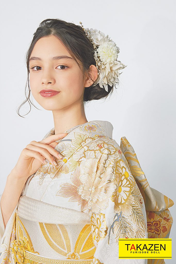 松柄 かわいい振袖