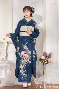 なえなの 振袖 可愛い ふんわり 成人式 レンタル くすみカラー
