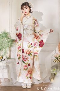 なえなの 振袖 可愛い ふんわり 成人式 レンタル くすみカラー