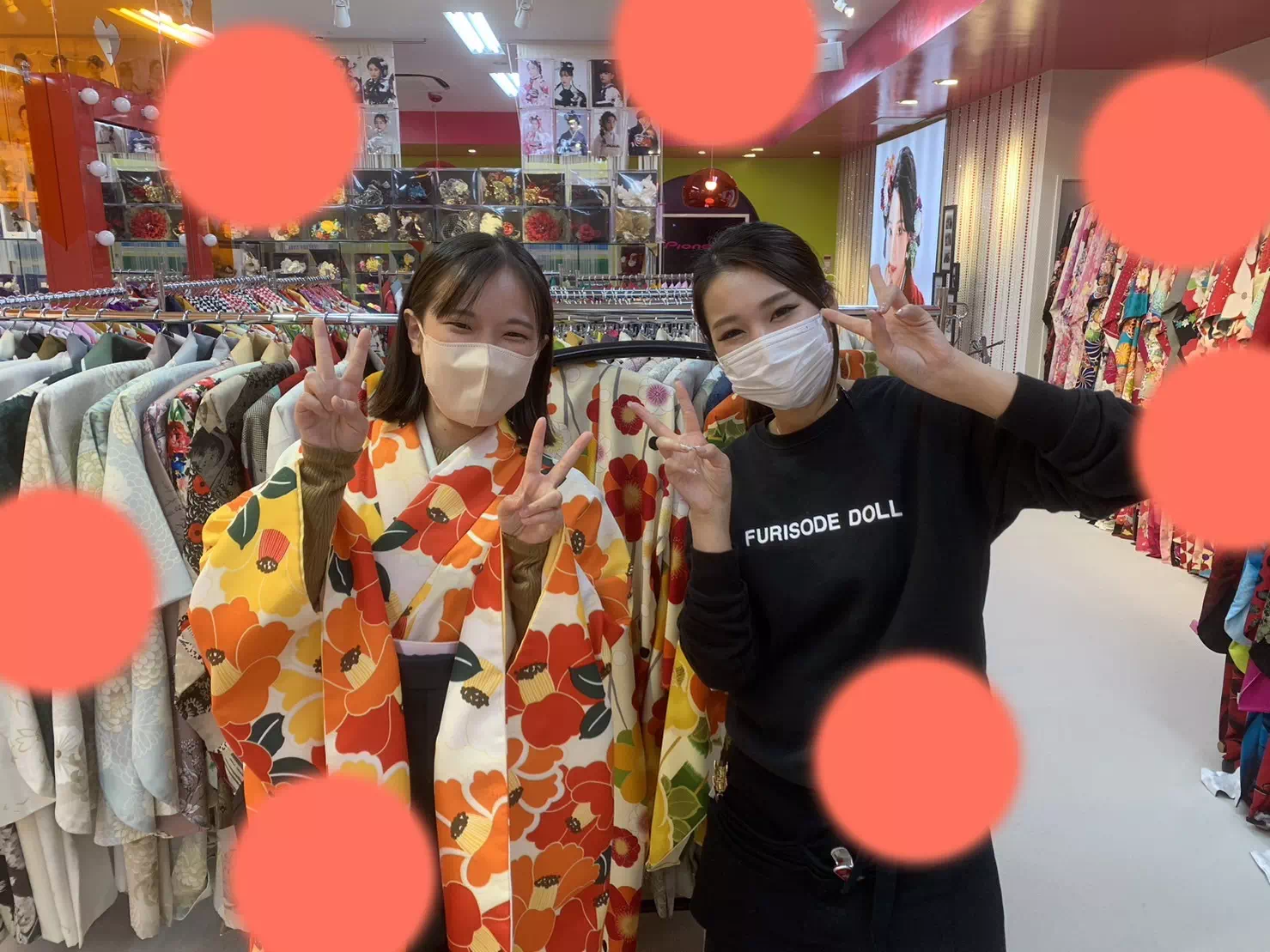 TAKAZEN神戸店 前撮り撮影会 卒業式 袴 古典 イマドキ カワイイ コディネート