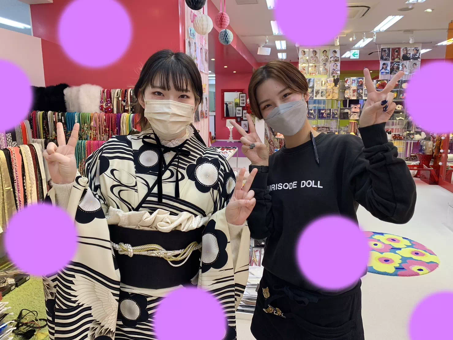 TAKAZEN神戸店　前撮り撮影会　イマドキ　カワイイ　コディネート　振袖　レンタル　袴　