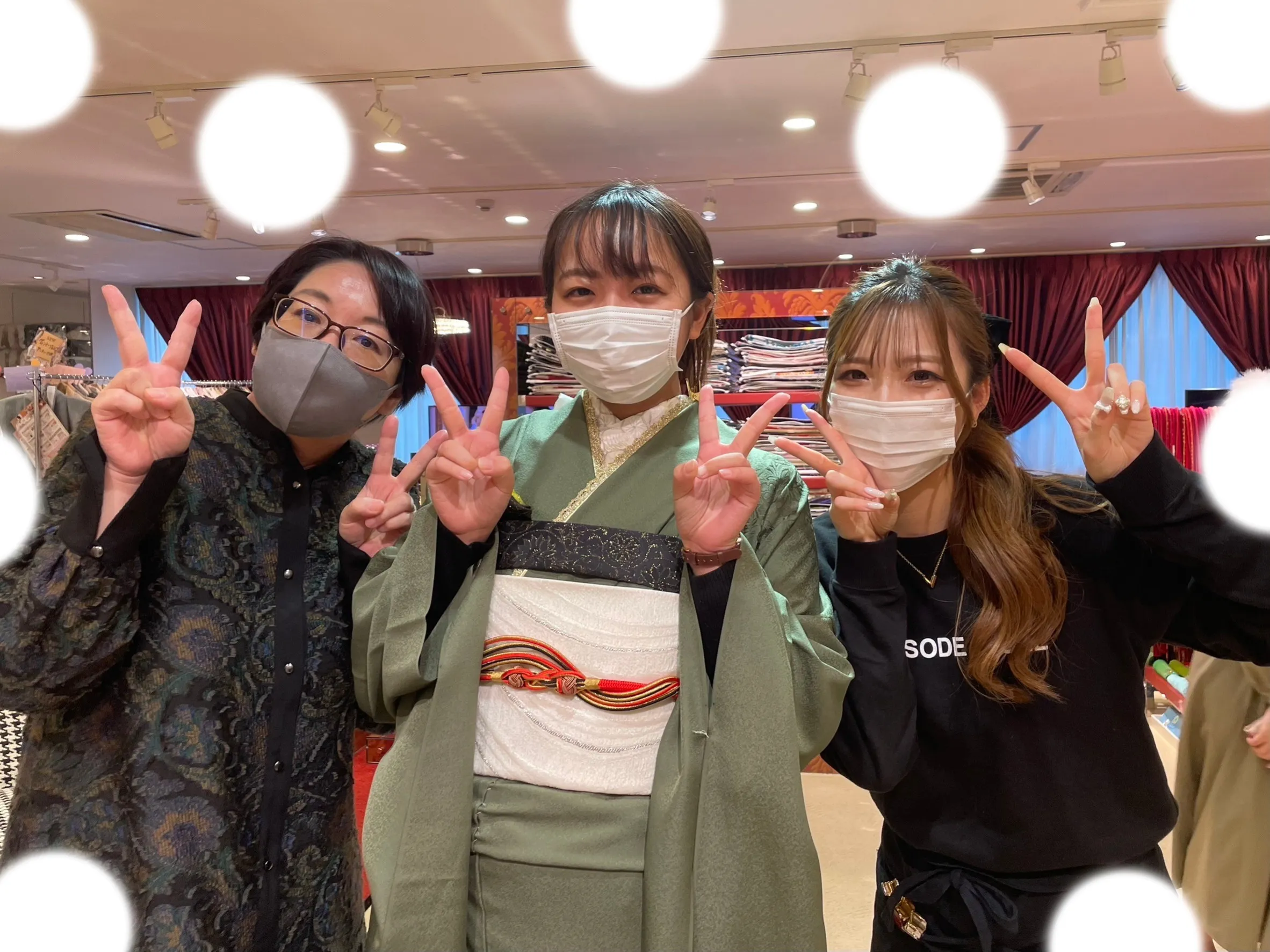 ヴｨンテージ　くすみ　振袖レンタル