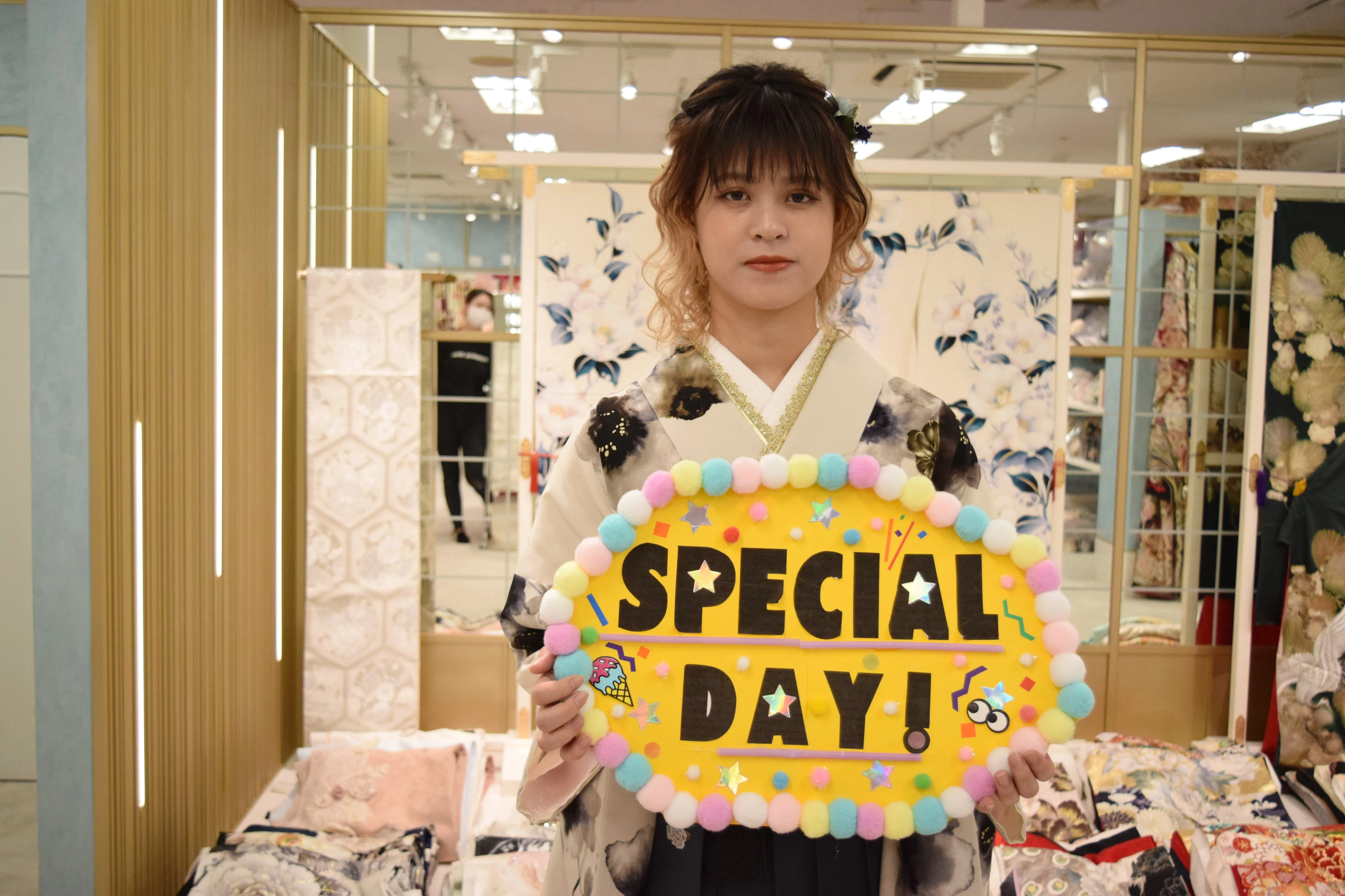袴　くすみ　なんば　卒業式　袴レンタル