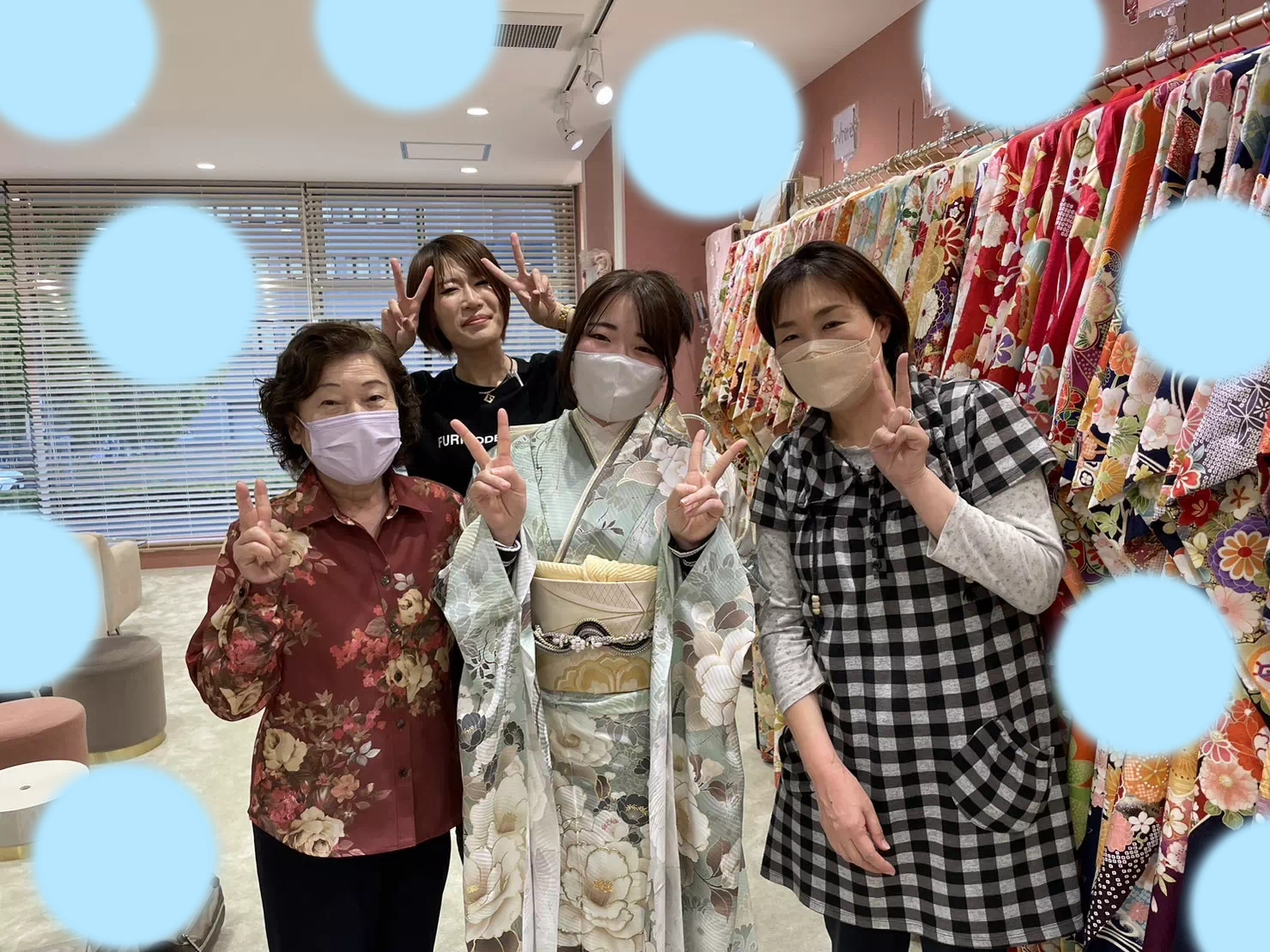 【TAKAZEN姫路店】♡29日　姫路振袖レンタル　イマドキのくすみカラー×古典柄の可愛いと上品さが素敵なお振袖姫ちゃんのご紹介♡