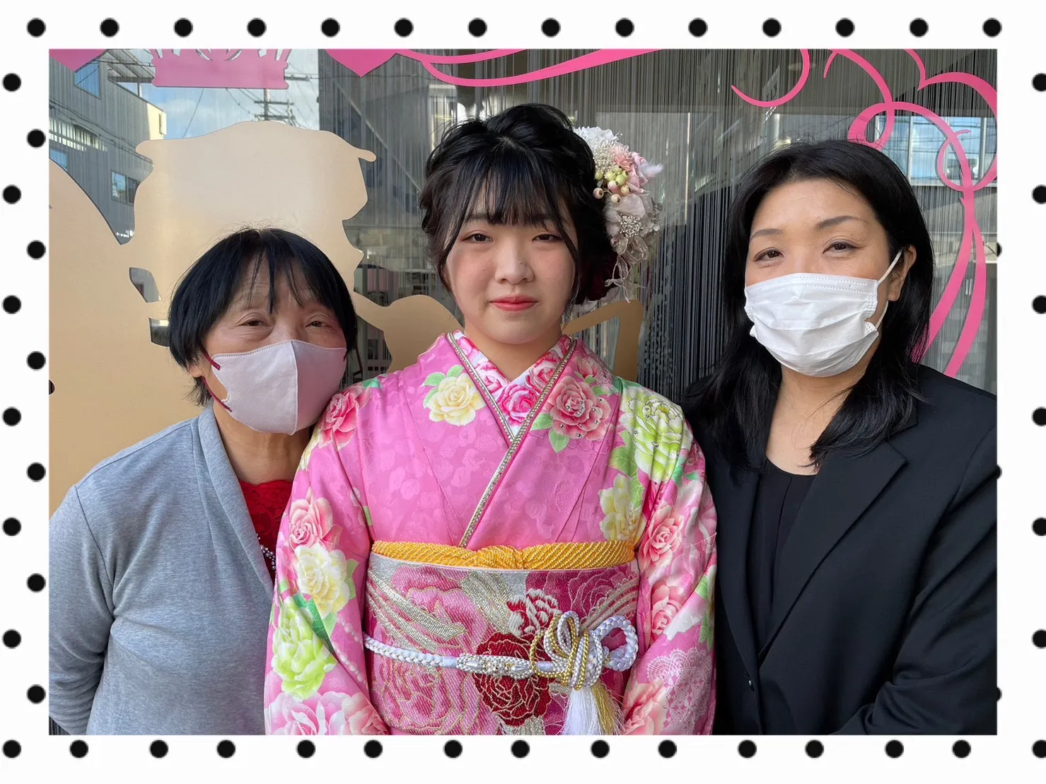 振袖 レンタル 奈良 人気 かわいい 前撮り撮影会 成人式前撮り ピンク キュート