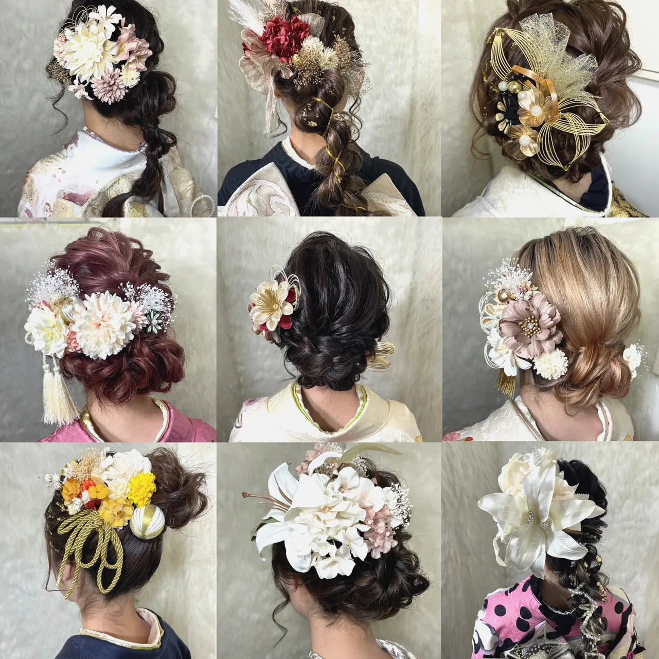 振袖 レンタル 奈良 前撮り撮影会 ヘアアレンジ