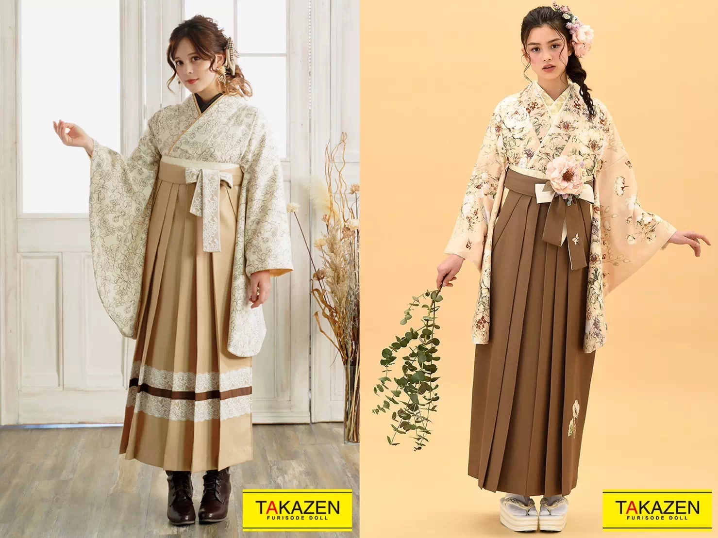 【TAKAZEN姫路店】☆イマドキで可愛いくすみカラー&ブランドの卒業式の袴レンタルがスタート☆