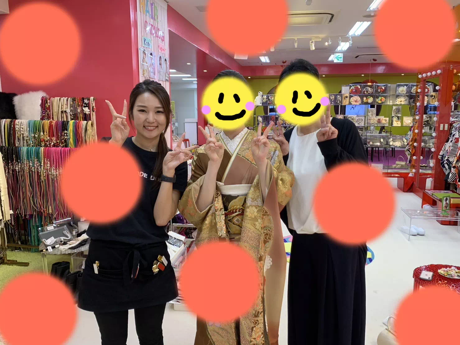 TAKAZEN神戸店 振袖 2024年成人 お写真プラン 持ち込みショット カワイイ イマドキ オシャレ 前撮り撮影会 コディネート