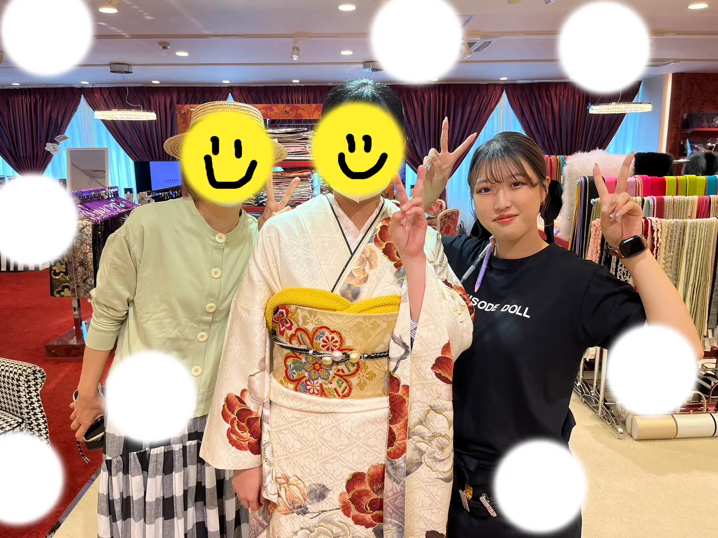 振袖レンタル　くすみ　白　イマドキ