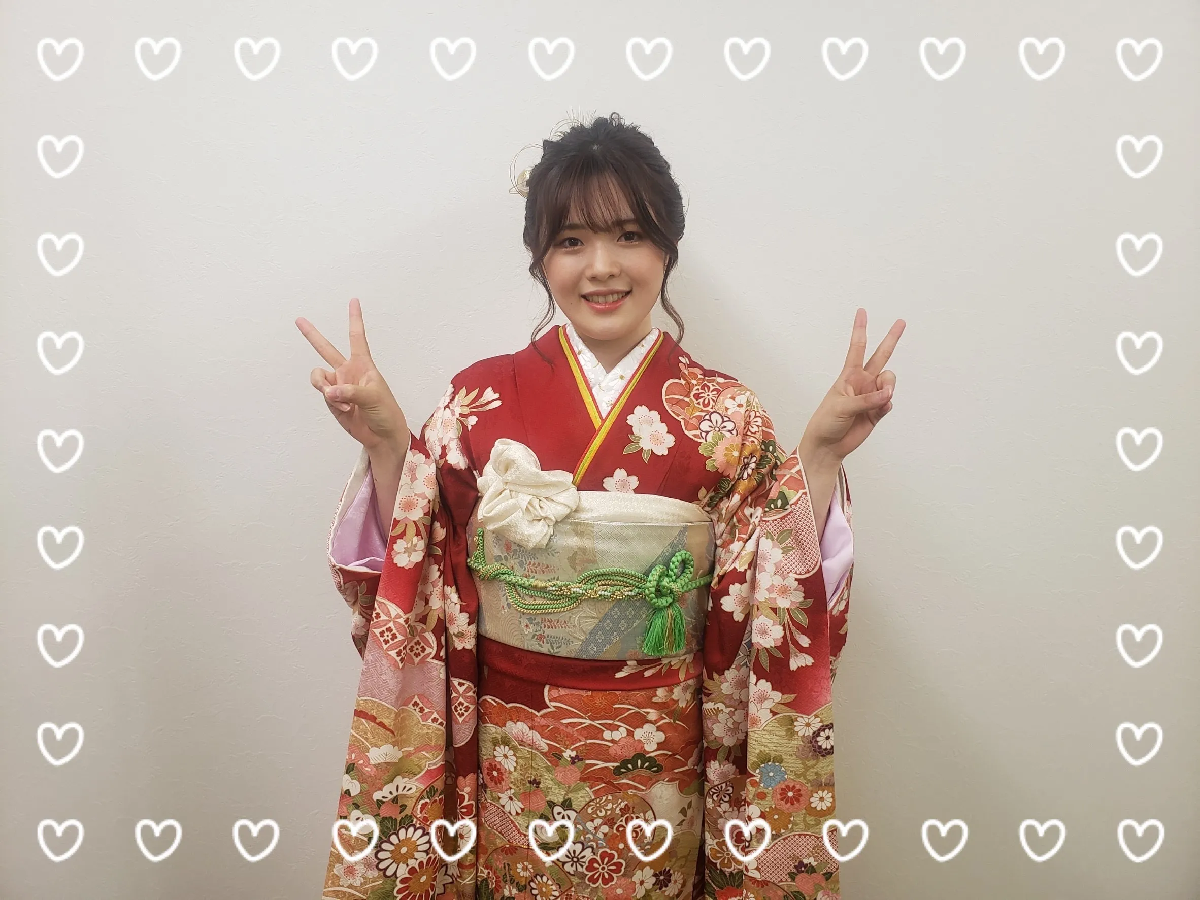 振袖 レンタル 奈良 古典柄 赤