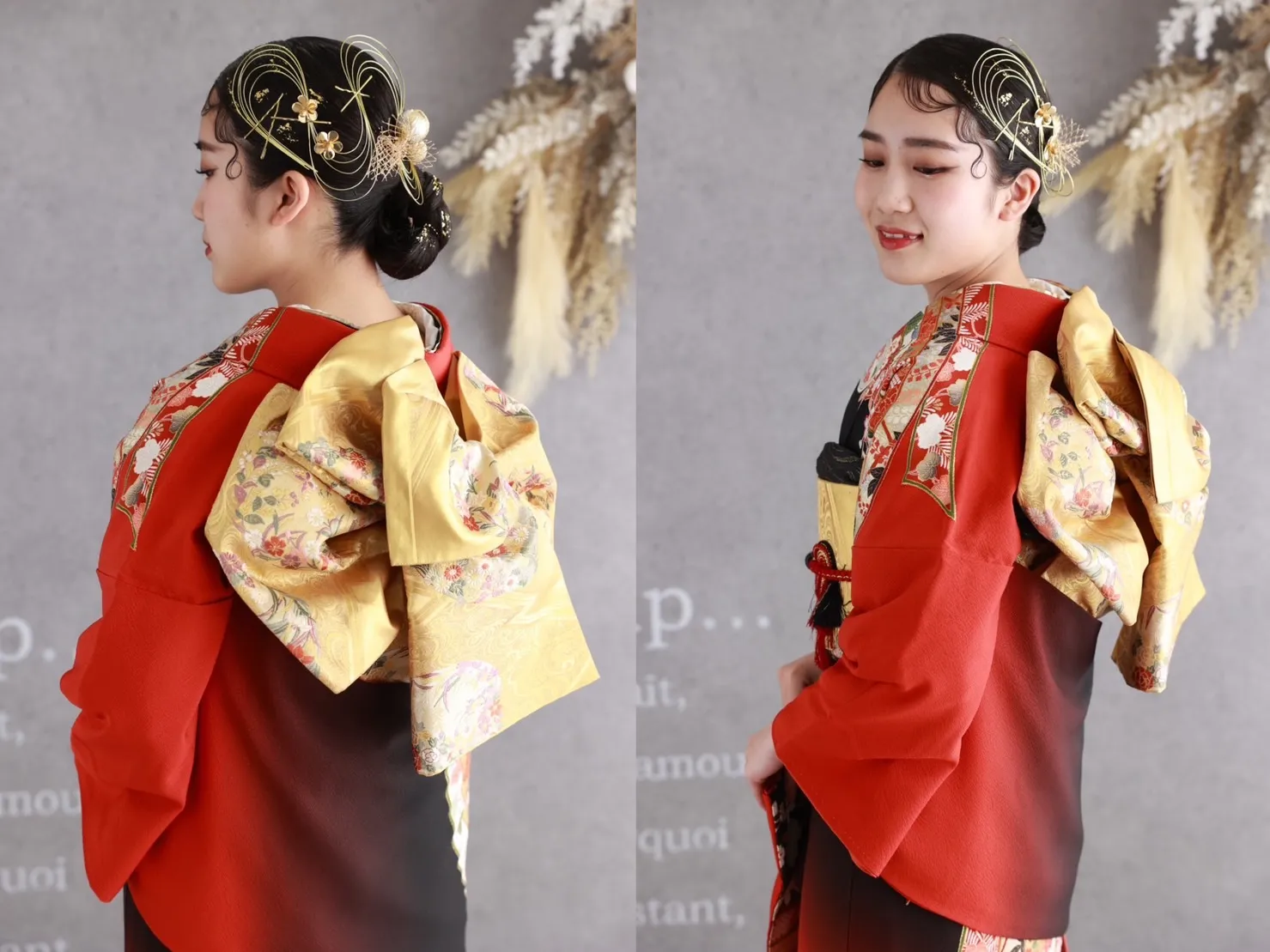 【TAKAZEN橿原店】17日♡個性派姫ちゃん必見!水引や金箔を使ったすっきりとしたカッコいいまとめ髪のご紹介♡