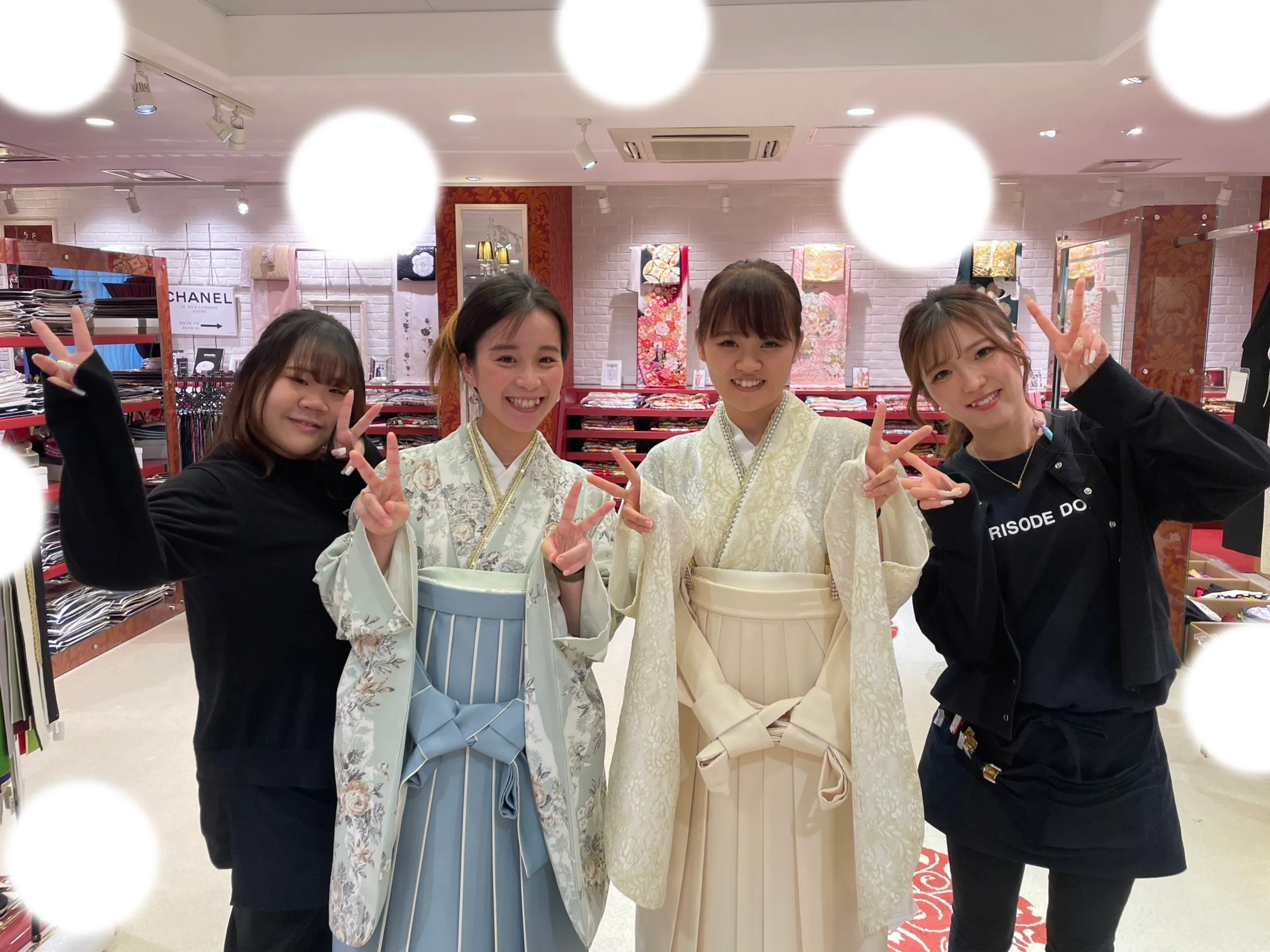 袴レンタル　イマドキ　くすみ　白