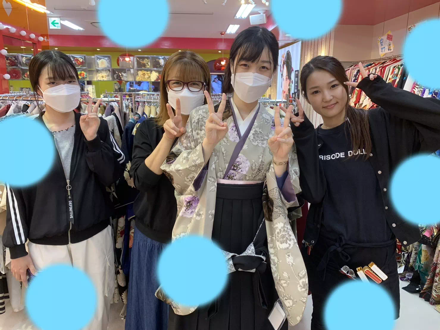 TAKAZEN神戸店 前撮り撮影会 卒業式 袴 古典 イマドキ カワイイ コディネート くすみカラー おしゃれ シンプル