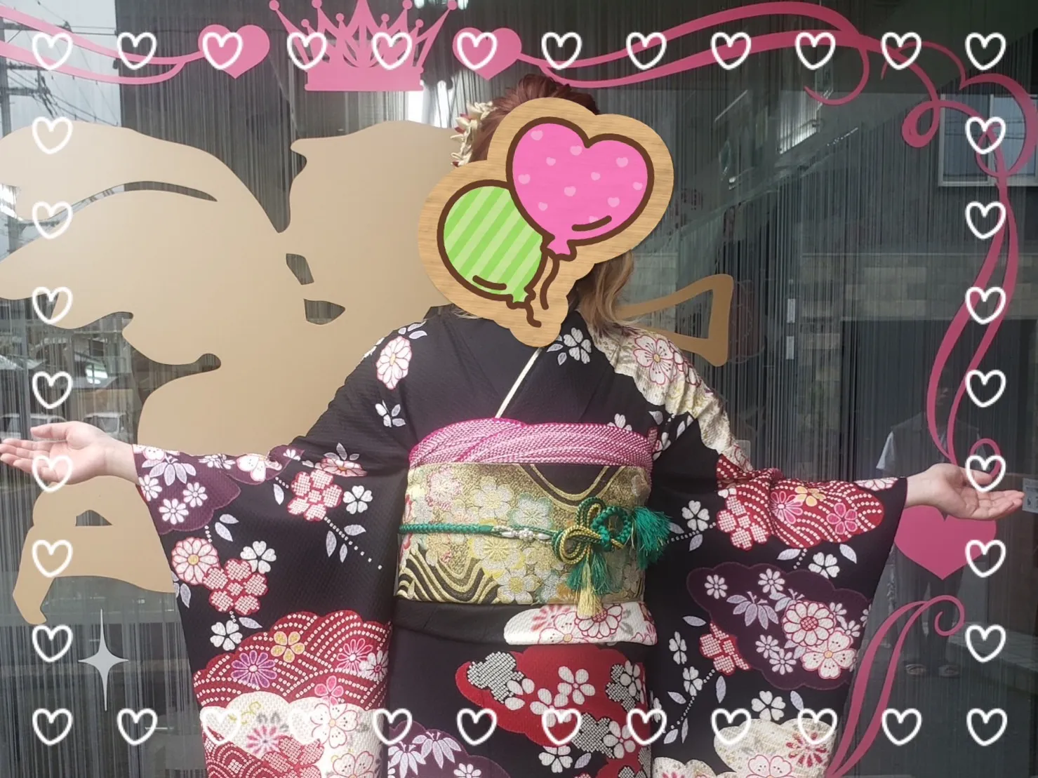 振袖 前撮り撮影会 レンタル 奈良 かわいい オシャレ イマドキ 古典 赤 黒